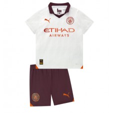 Manchester City Bortedraktsett Barn 2023-24 Kortermet (+ korte bukser)
